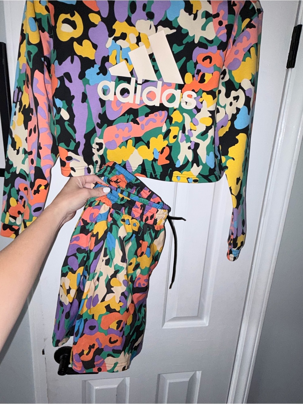 adidas Multicolor Camo Print Activewear set